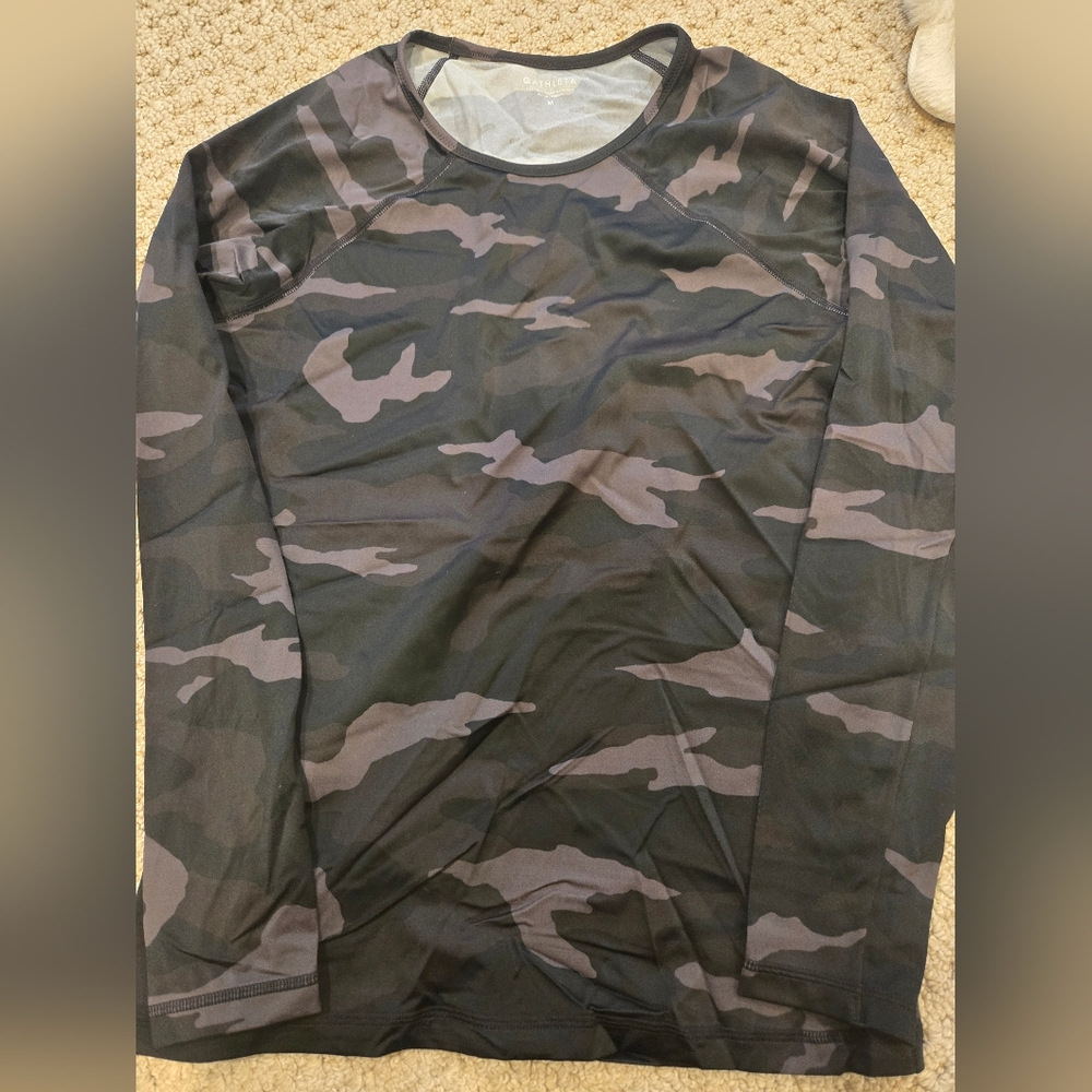 Athleta Camo Long Sleeve